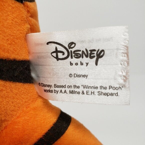 Disney Baby 9" Tigger Learning Curve Squeaker 2008 Plush - Picture 3 of 4